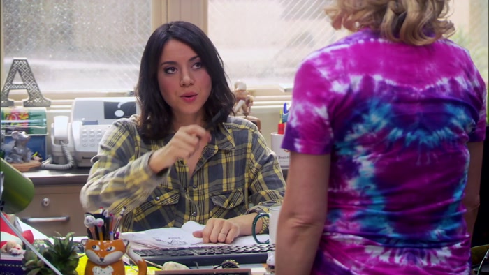 HEY, YOU'RE ALSO WEARING A TIE-DYE T-SHIRT. 