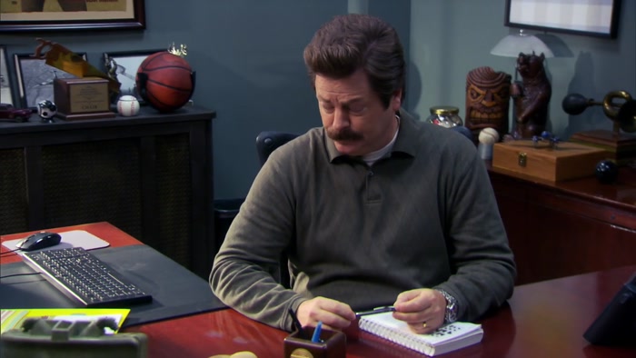 GUYS, GET IN HERE! RON HAS A BABY! 