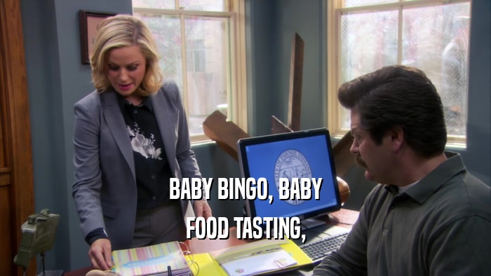BABY BINGO, BABY FOOD TASTING, 