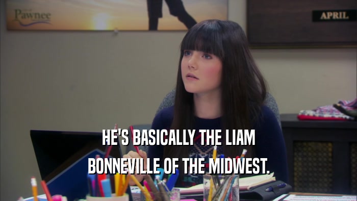 HE'S BASICALLY THE LIAM BONNEVILLE OF THE MIDWEST. 