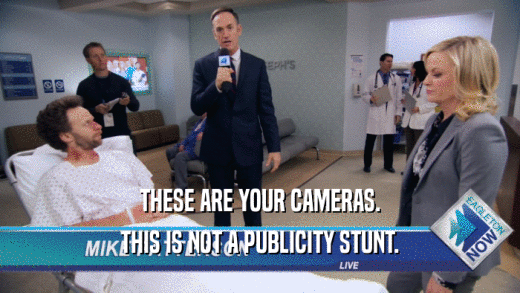 THESE ARE YOUR CAMERAS. THIS IS NOT A PUBLICITY STUNT. 