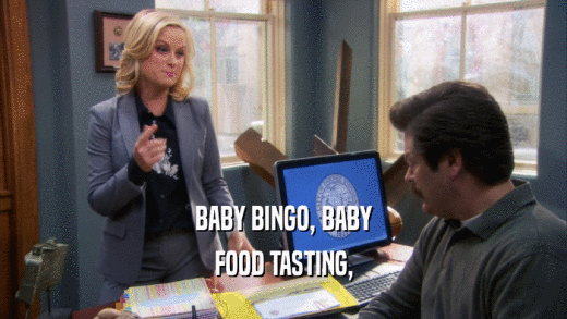 BABY BINGO, BABY FOOD TASTING, 