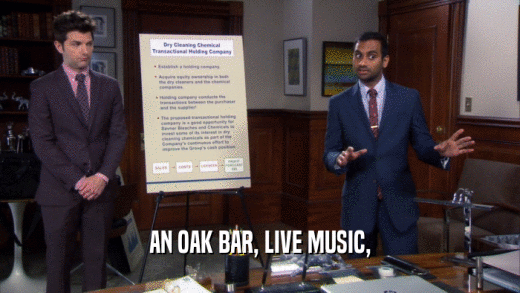 AN OAK BAR, LIVE MUSIC,  