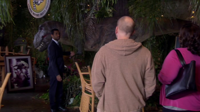 OBVIOUSLY, WE'D HAD TO MOVE THIS T-REX, BUT-- 