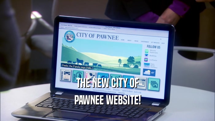 THE NEW CITY OF PAWNEE WEBSITE! 