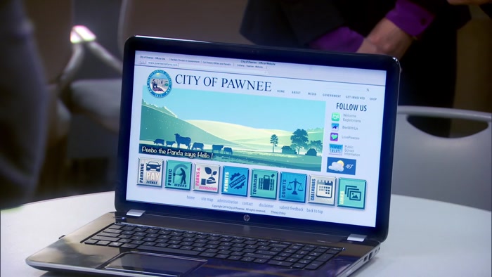 THE NEW CITY OF PAWNEE WEBSITE! 