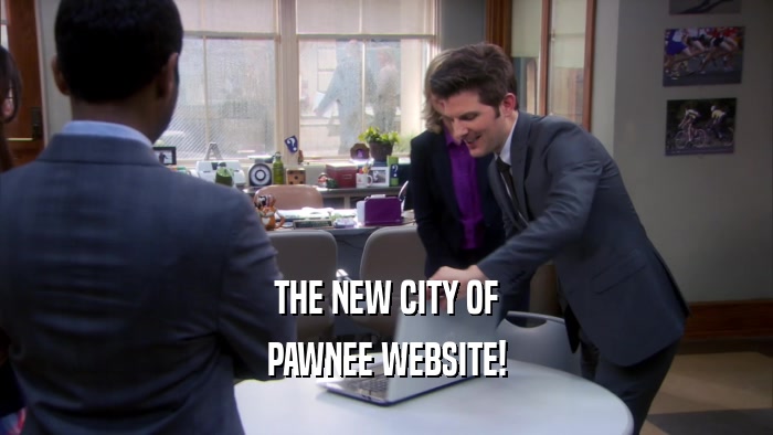 THE NEW CITY OF PAWNEE WEBSITE! 