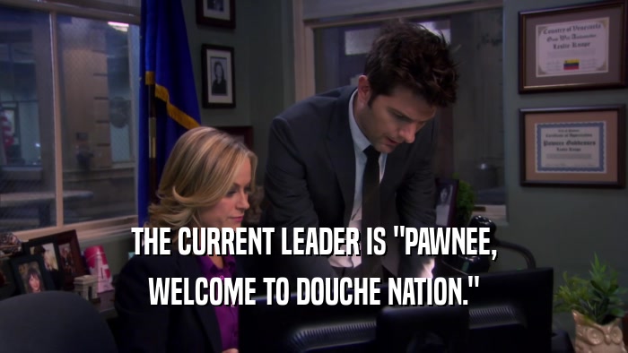 THE CURRENT LEADER IS 