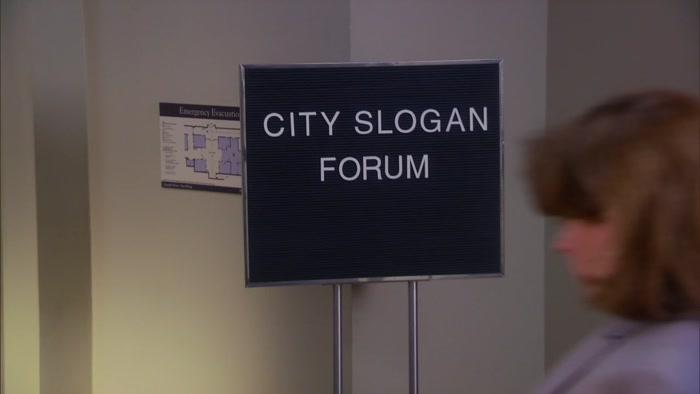 HELLO, EVERYONE, AND WELCOME TO A PUBLIC FORUM TO CHOOSE OUR NEW TOWN SLOGAN. 