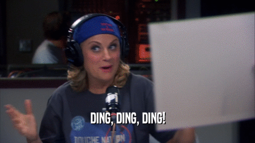 DING, DING, DING!  