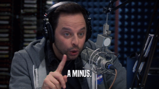 A MINUS.  