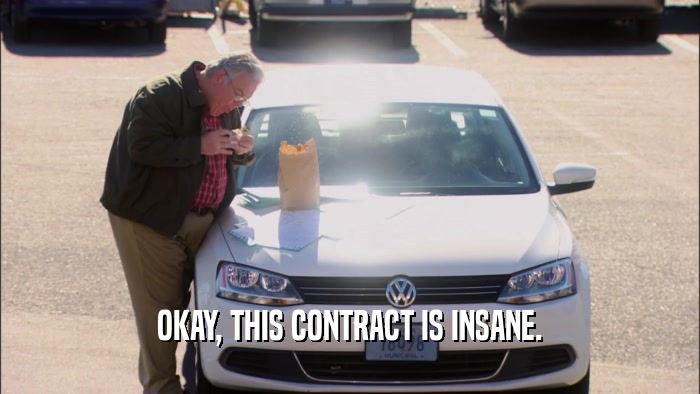 OKAY, THIS CONTRACT IS INSANE.  