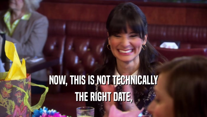 NOW, THIS IS NOT TECHNICALLY THE RIGHT DATE, 