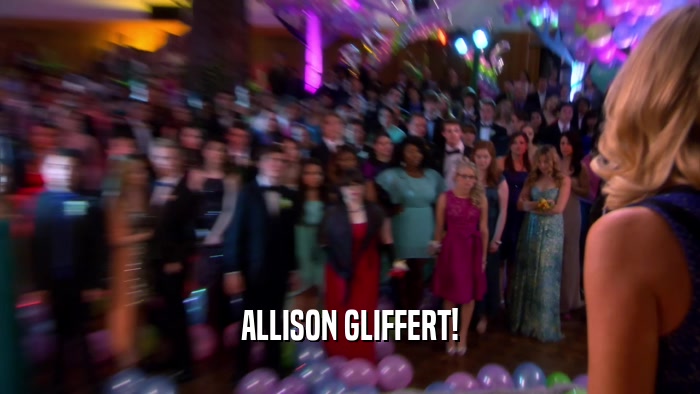 ALLISON GLIFFERT!
  