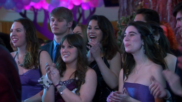 HI, PAWNEE HIGH. AS YOUR PROM KING, I'M YOUR RULER. 