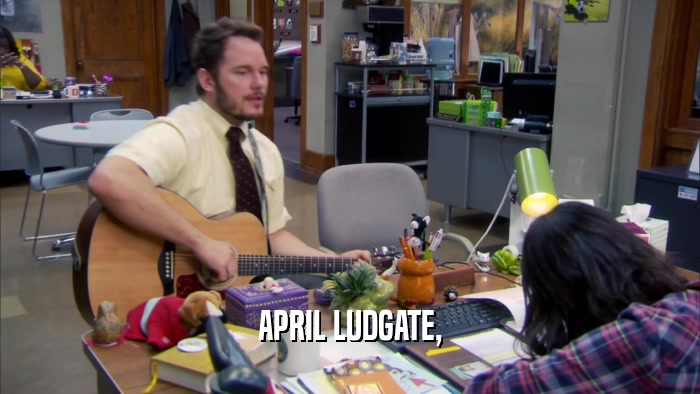 APRIL LUDGATE,  