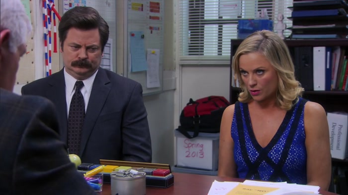 I AM DISAPPOINTED IN YOU, LESLIE. 