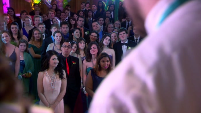 HI, PAWNEE HIGH. AS YOUR PROM KING, I'M YOUR RULER. 
