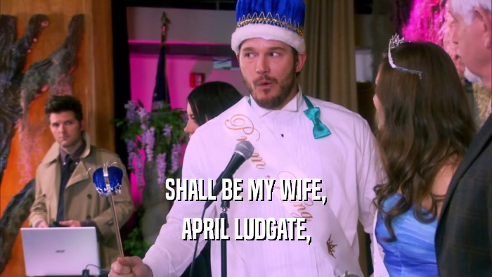 SHALL BE MY WIFE, APRIL LUDGATE, 