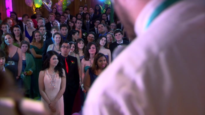 HI, PAWNEE HIGH. AS YOUR PROM KING, I'M YOUR RULER. 