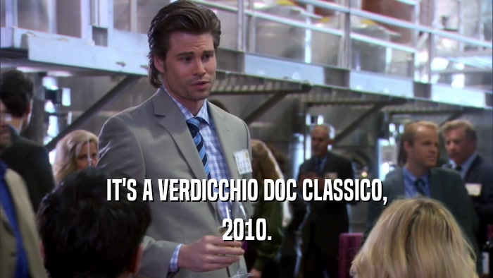 IT'S A VERDICCHIO DOC CLASSICO, 2010. 
