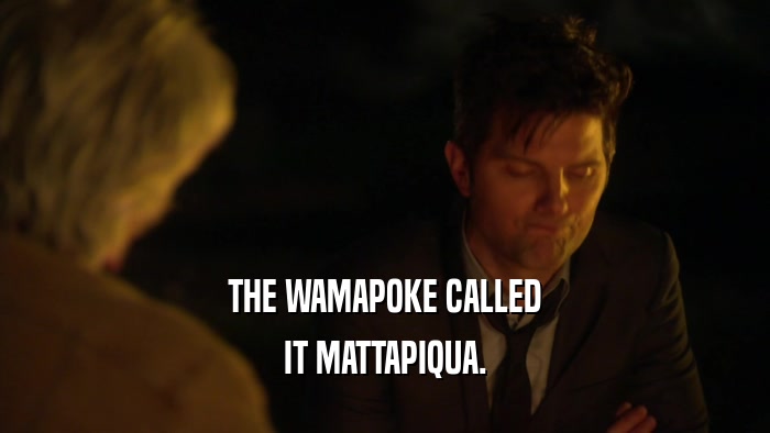 THE WAMAPOKE CALLED IT MATTAPIQUA. 
