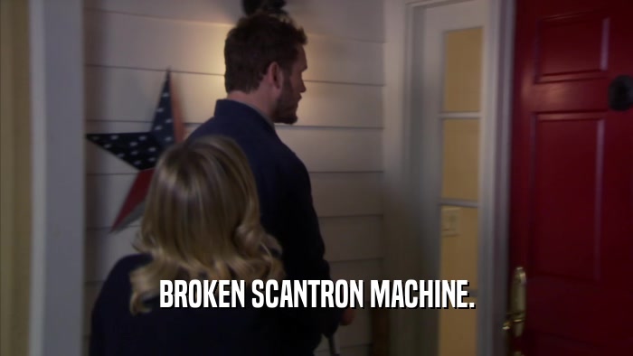 BROKEN SCANTRON MACHINE.  