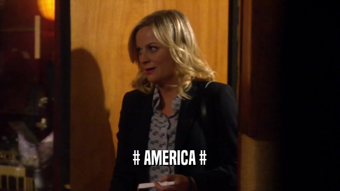 # AMERICA #  