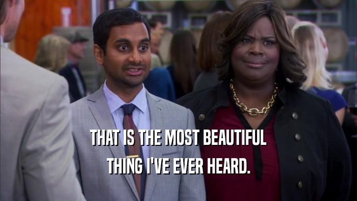 THAT IS THE MOST BEAUTIFUL THING I'VE EVER HEARD. 