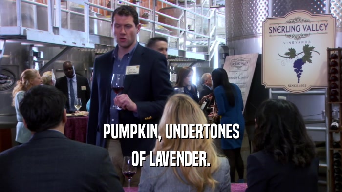 PUMPKIN, UNDERTONES OF LAVENDER. 