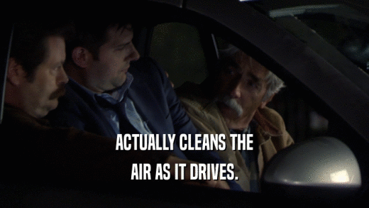 ACTUALLY CLEANS THE
 AIR AS IT DRIVES.
 