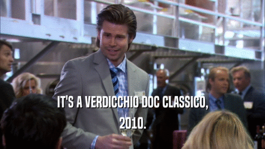 IT'S A VERDICCHIO DOC CLASSICO, 2010. 