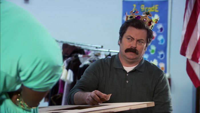 WHILE WEARING A GLITTERY CROWN?  