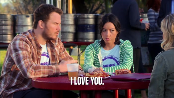 I LOVE YOU.  