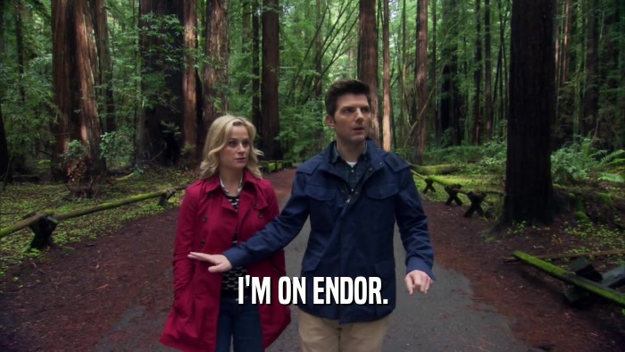 I'M ON ENDOR.  