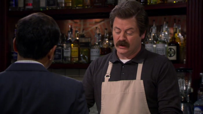 - JUST GO HOME, RON. - I'M NOT DONE WITH THE CHAIRS YET. 