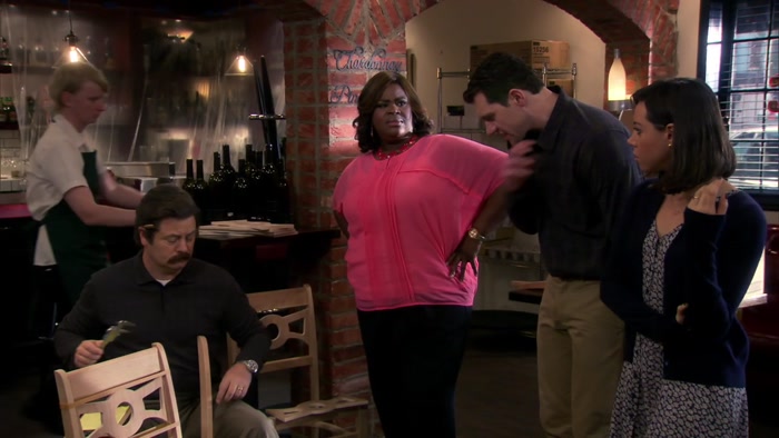 UGH! THE SAWDUST FROM RON'S CHAIRS IS EVERYWHERE! 