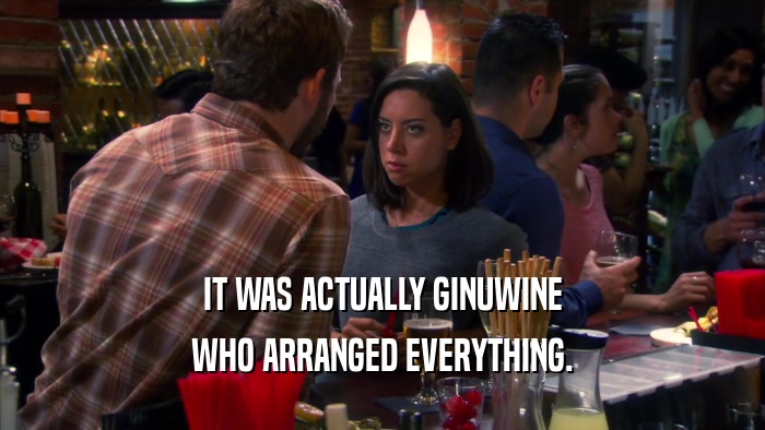 IT WAS ACTUALLY GINUWINE WHO ARRANGED EVERYTHING. 