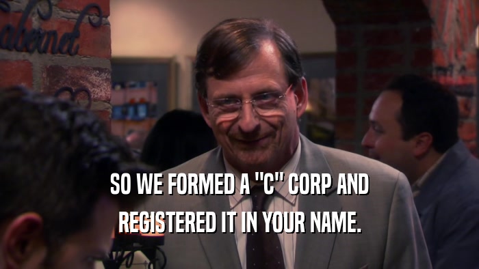 SO WE FORMED A 
