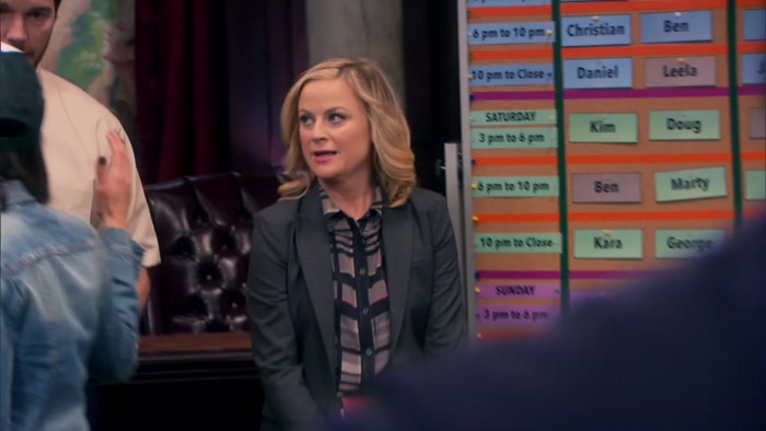 CAN THE PARKS AND REC PEOPLE HANG BACK FOR A SECOND? 