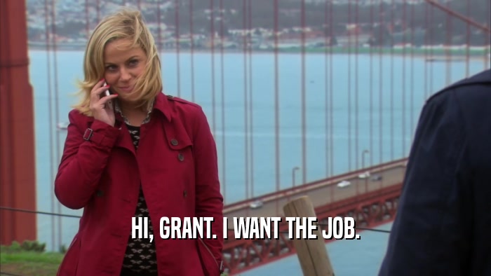 HI, GRANT. I WANT THE JOB.  