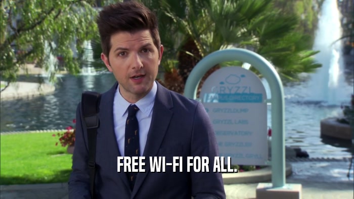 FREE WI-FI FOR ALL.  