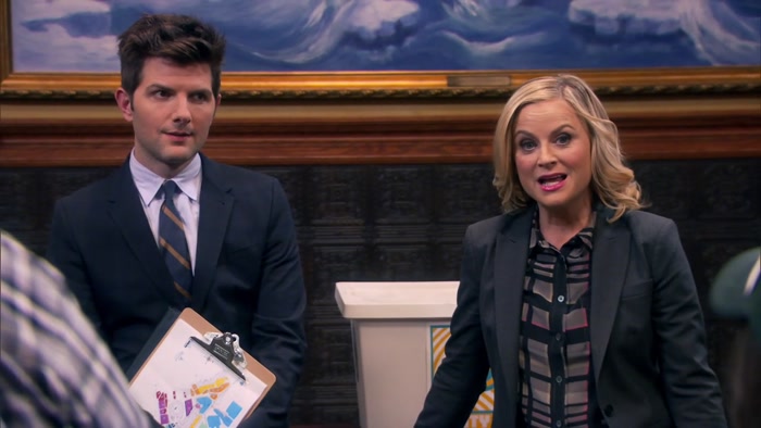 - THAT I LOVE AND ADMIRE YOU. - OH! LESLIE, THANK YOU. 