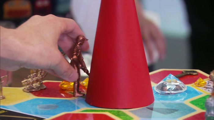 DIRECTLY INTO THE CENTRAL CONE. 