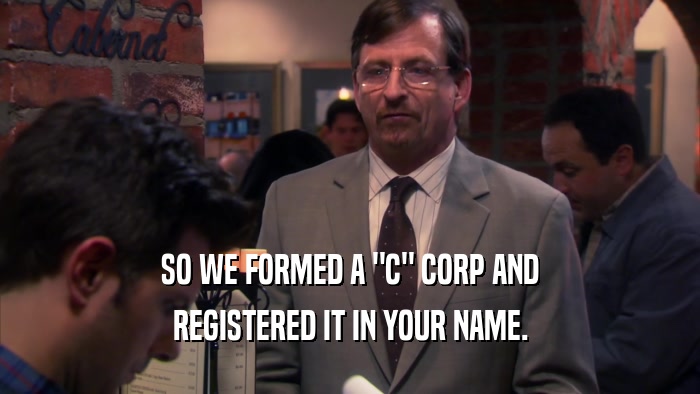 SO WE FORMED A 