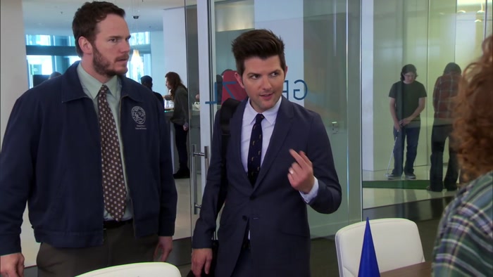LET'S PLAY. IF I WIN, YOU GIVE ME ANOTHER SHOT AT FREE WIRELESS FOR PAWNEE. 