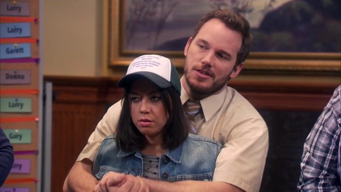- THAT I LOVE AND ADMIRE YOU. - OH! LESLIE, THANK YOU. 