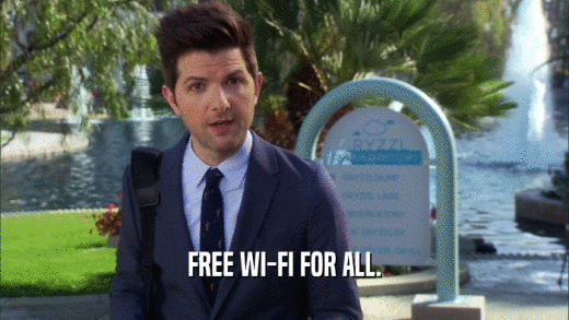 FREE WI-FI FOR ALL.  