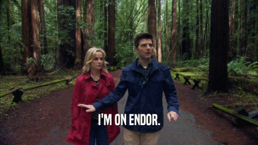 I'M ON ENDOR.  
