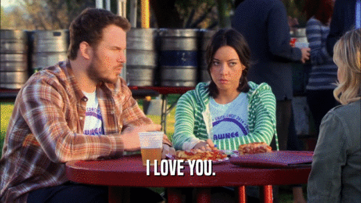 I LOVE YOU.  